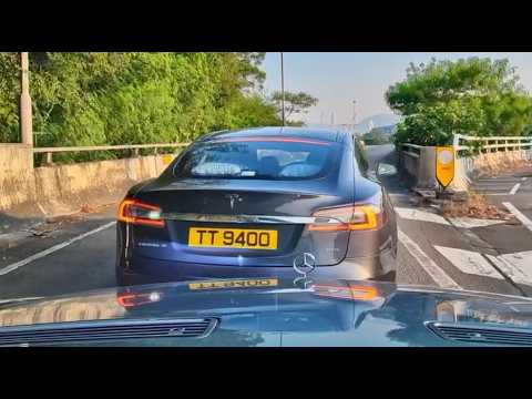 車CAM直擊 - CLS Teslun 行錯路倒車出返嚟 TT9400