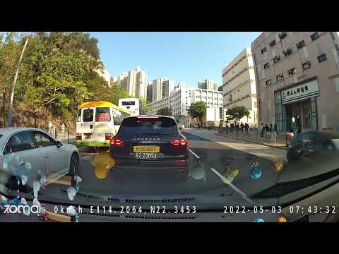 車CAM直擊 - 小巴蒲崗村道逆線行駛 車緊客咪咁急喇