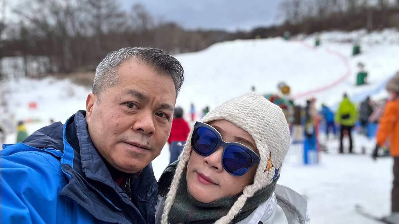🇯🇵2023 的 #輕井澤王子飯店滑雪場❄️❄️❄️ 從海拔 🏔️ 1155 ⛷️ 滑行，7分鐘 ⏱️ 1500米的距離 . .