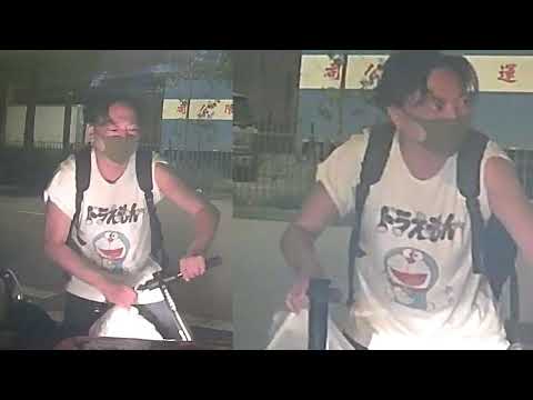 車CAM直擊 - (薄酬緝兇) 仁愛堂街 滑板車逆線撞爛頭泵把 趁人報警時逃去無蹤
