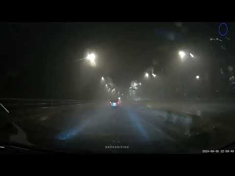 車CAM直擊 - 八號風球下的東區走廊