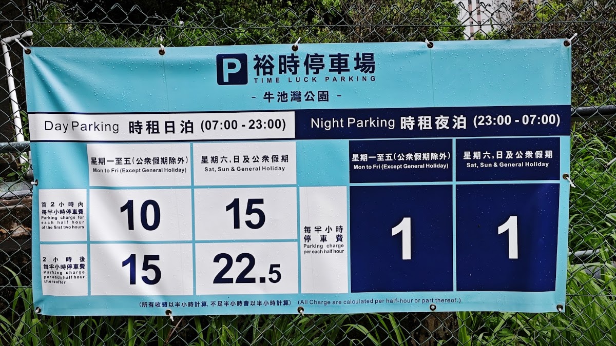 牛池灣公園停車場 實景照片 1