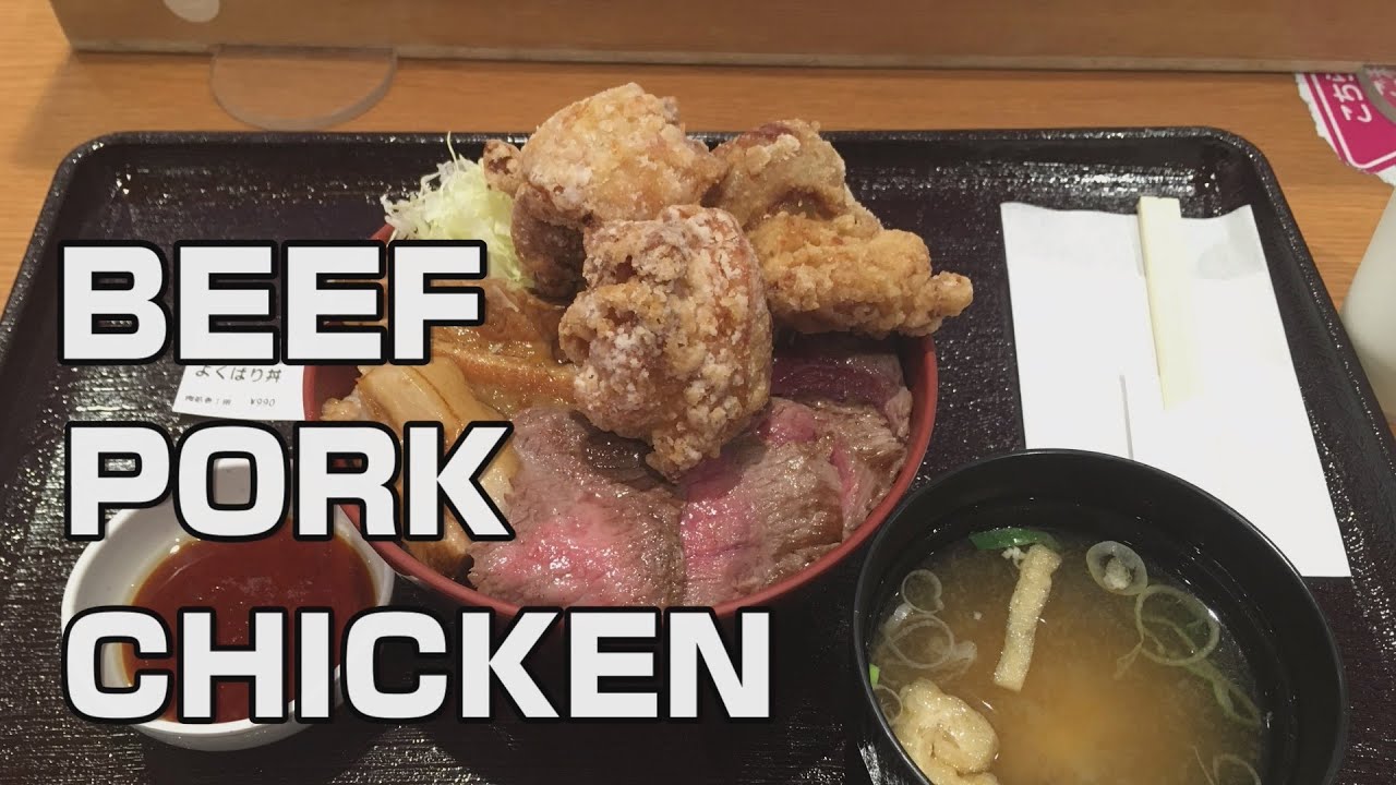 関越道 三芳パーキングエリア(上り)で肉処壱丁田の「よくばり丼」を食べるわがままボディのオッサンの晩御飯の件