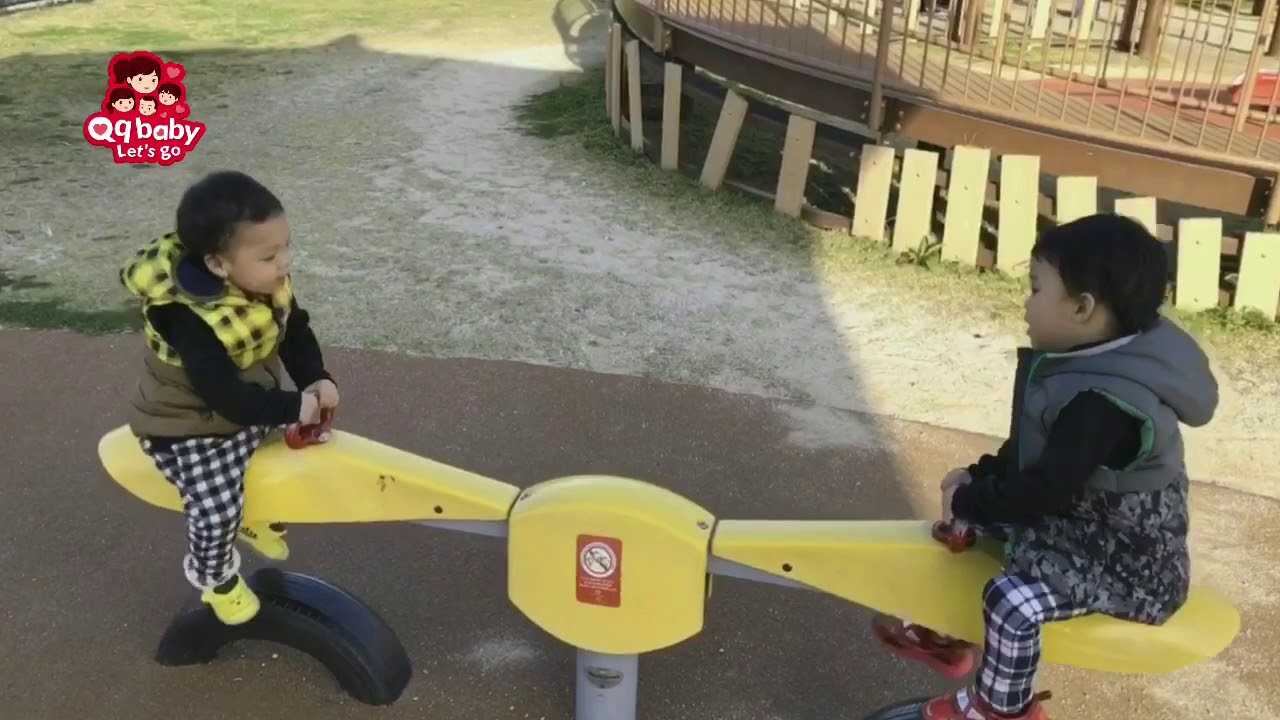【3Q沖繩】彈跳床超嗨!親子必去「中城公園」. Huge Park in Okinawa, love Trampoline!!